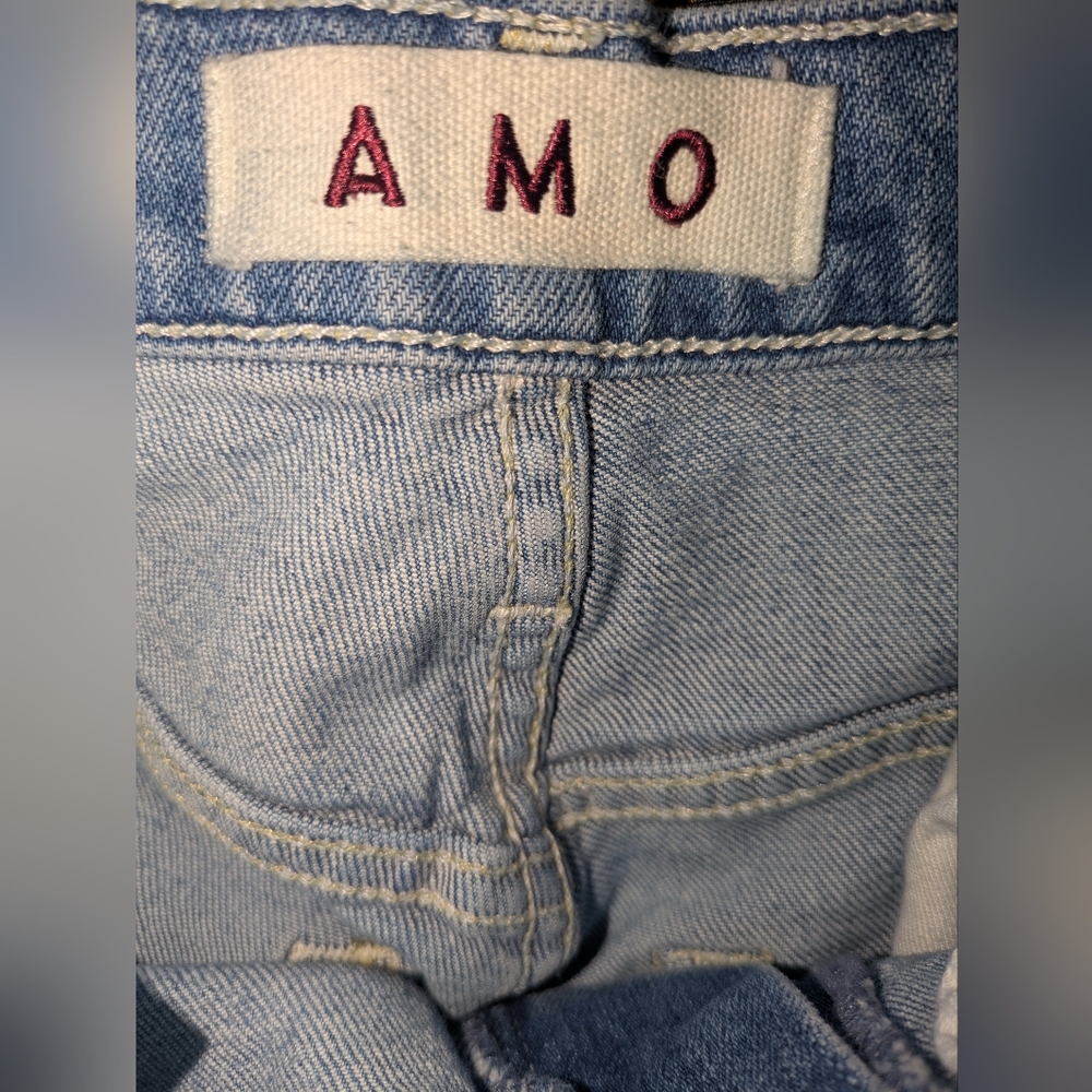 AMO Tricia Wide Straight Jeans In Joyous Size 27 $290 Shopbop - Picture 9 of 11